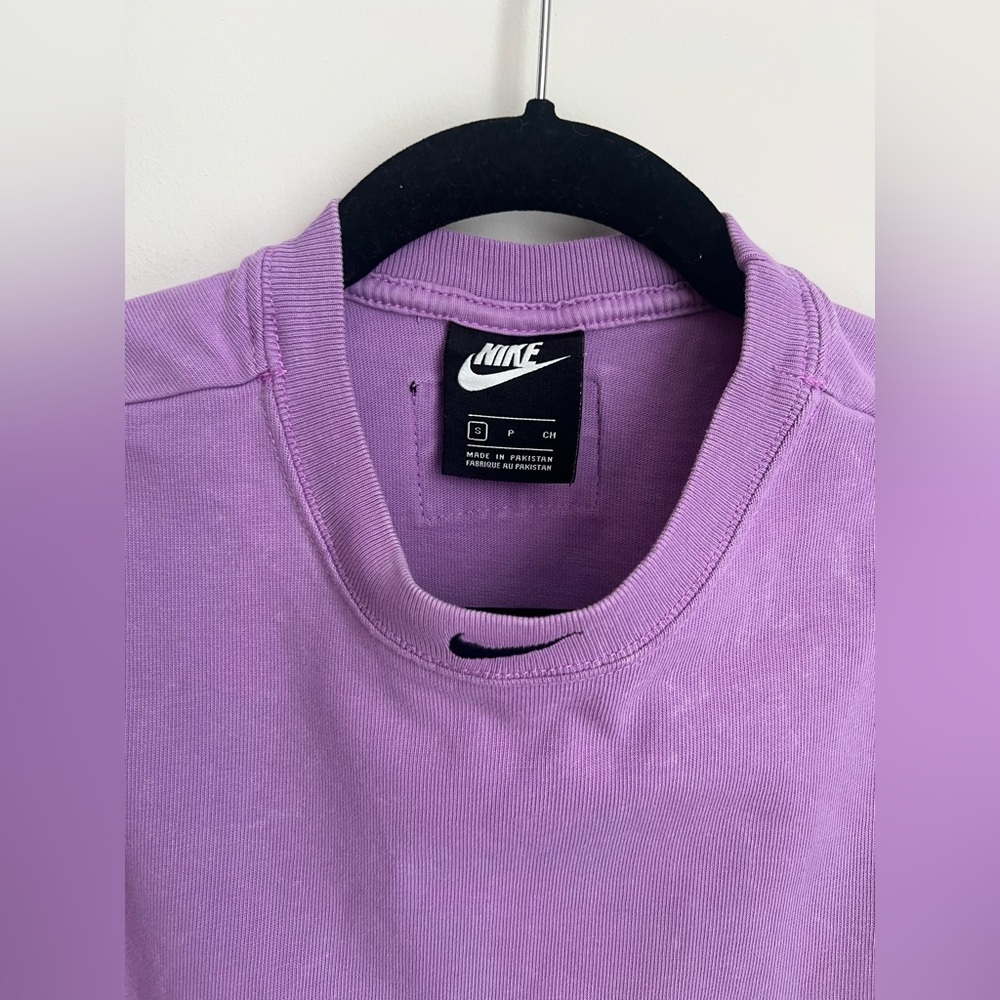 Nike Women’s Just Do It Cropped Purple Tank S - Picture 4 of 5